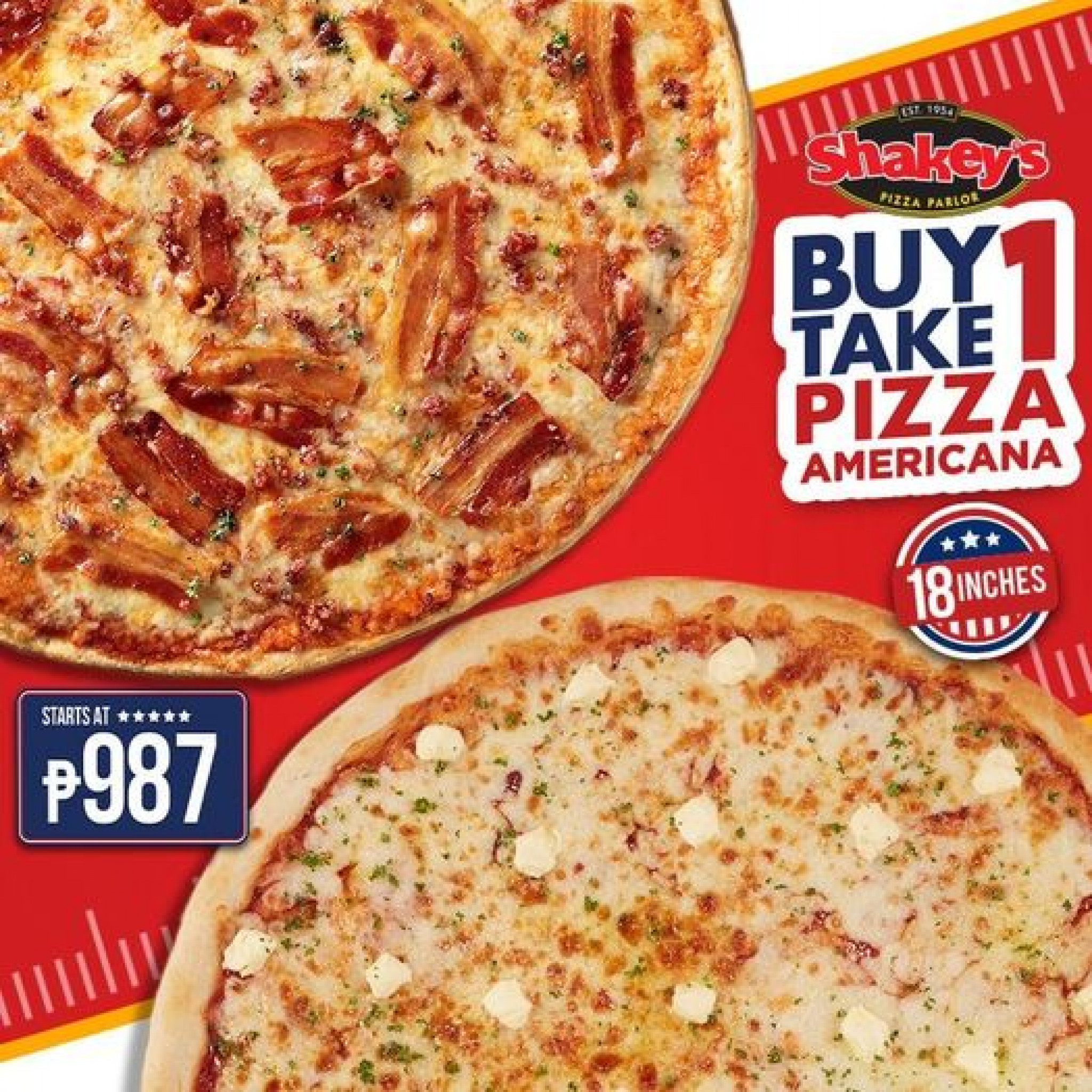 Shakey’s Supercard Exclusive Buy 1 Take 1 Pizza Americana PROUD KURIPOT