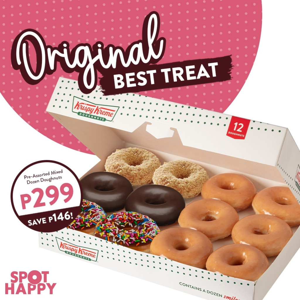 Save ₱146 on Krispy Kreme Original Best Treat - Feb. 2023 Krispy Kreme Original Best Treat