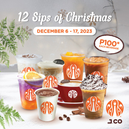 J.CO Donuts' 12 Sips of Christmas Promo