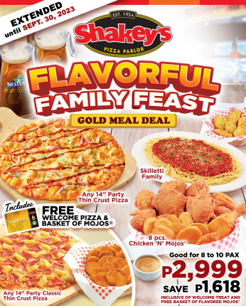 Shakey's Flavorful Family Feast