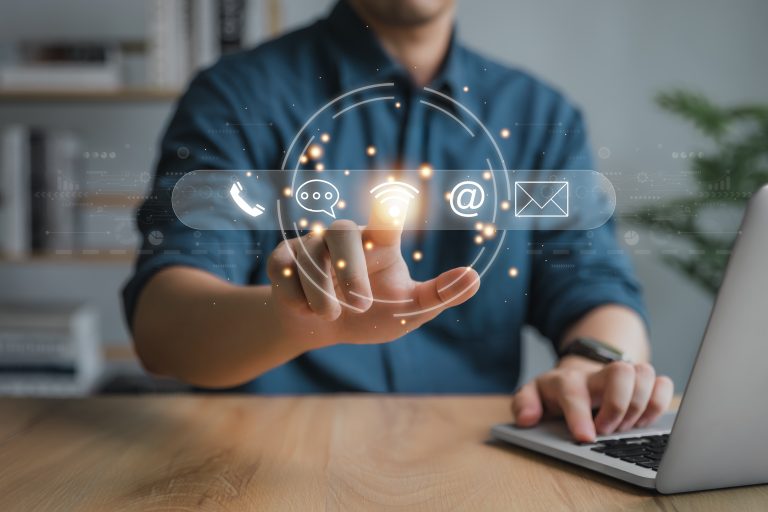 contact,us,or,customer,support,hotline,people,connect.,businessman,using