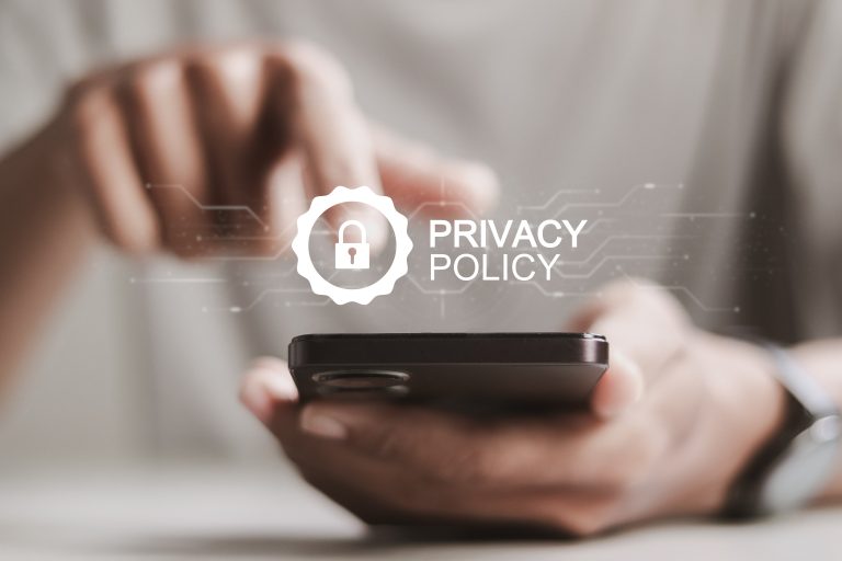 privacy,policy,concept.,person,using,smartphone,with,privacy,policy,icon
