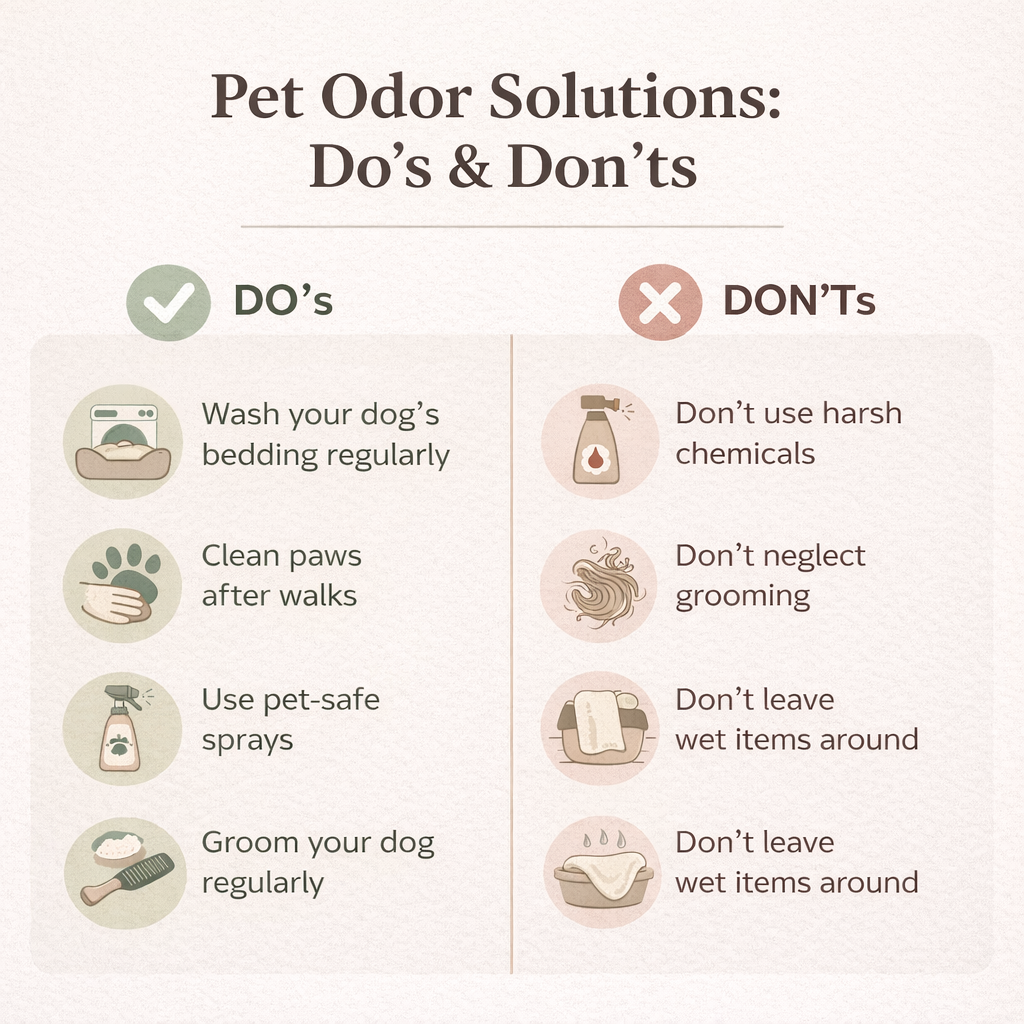 Best Pet Odor Solutions for Small Dogs petsinfographic