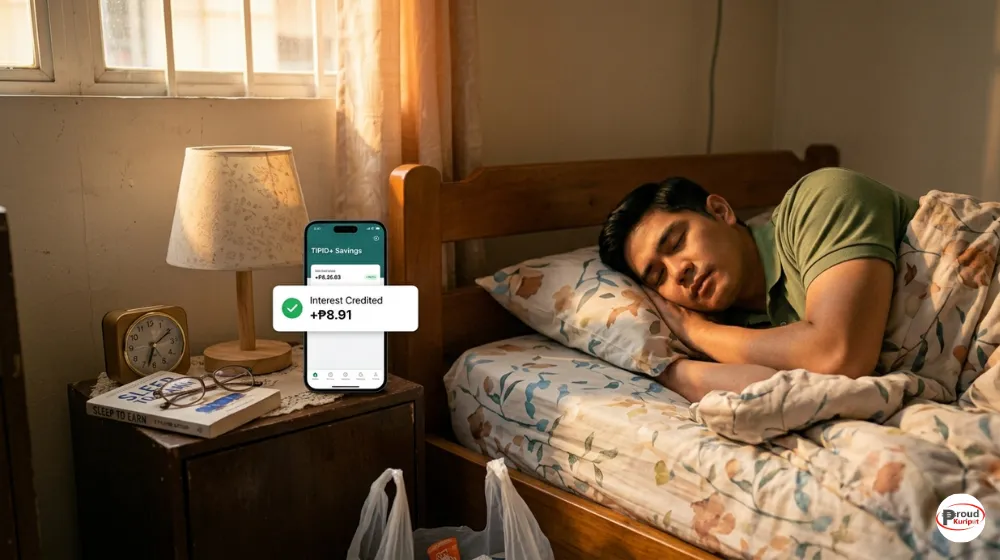 GCash GSave, Maya, Tonik, at Maribank: Which One Gives the Best Value for Your Savings? (2026 PH Guide) Example Mariibank digital app interface na nagpapakita ng daily interest crediting at 3.25 percent interest rate, dating kilala bilang SeaBank na konektado sa Shopee