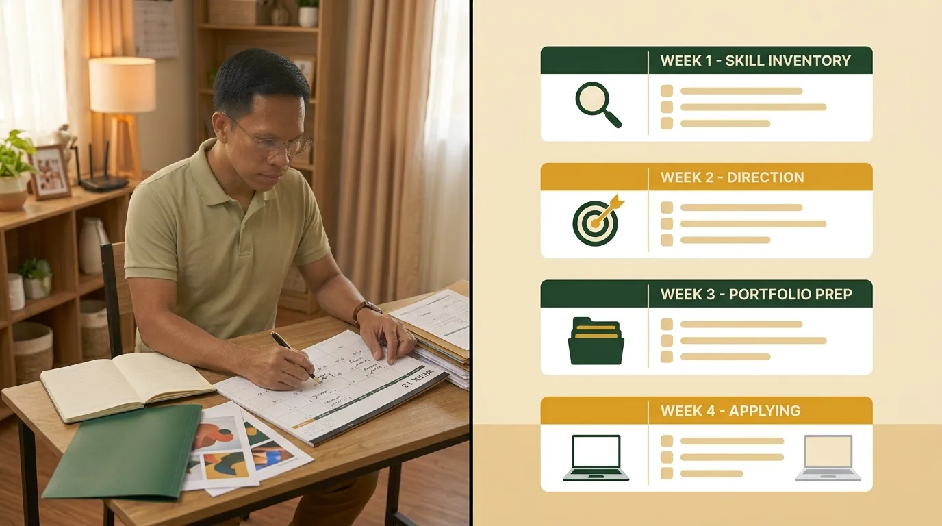 Freelancing Para sa mga Bagong Umuwing OFW: Paano Magsimula ng Online Career Habang Nasa Pilipinas 30-day roadmap to start freelancing after coming home from working abroad